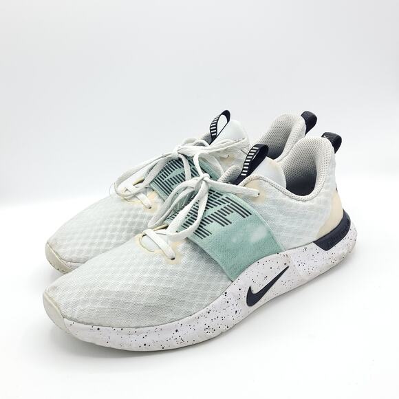 Nike In Season TR 9 AR4543-100 White green Running women's Size 9.5 - Picture 1 of 9